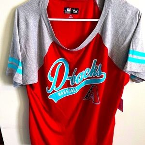 Arizona Diamondbacks Womens XXL Baseball Tee New with Tags MLB